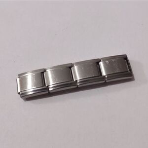 4 Blanks‎ for Italian Link Stainless Steel Nomination Style Charm Bracelet